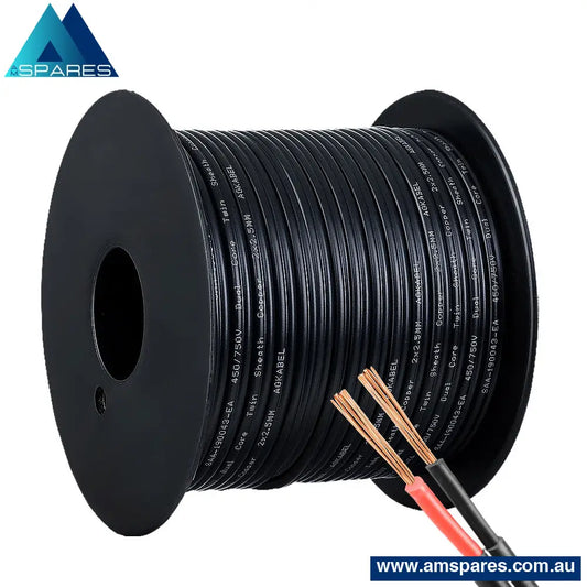 2.5Mm 30M Twin Core Wire Electrical Cable Electric Extension Car 450V 2 Sheath Auto Accessories >