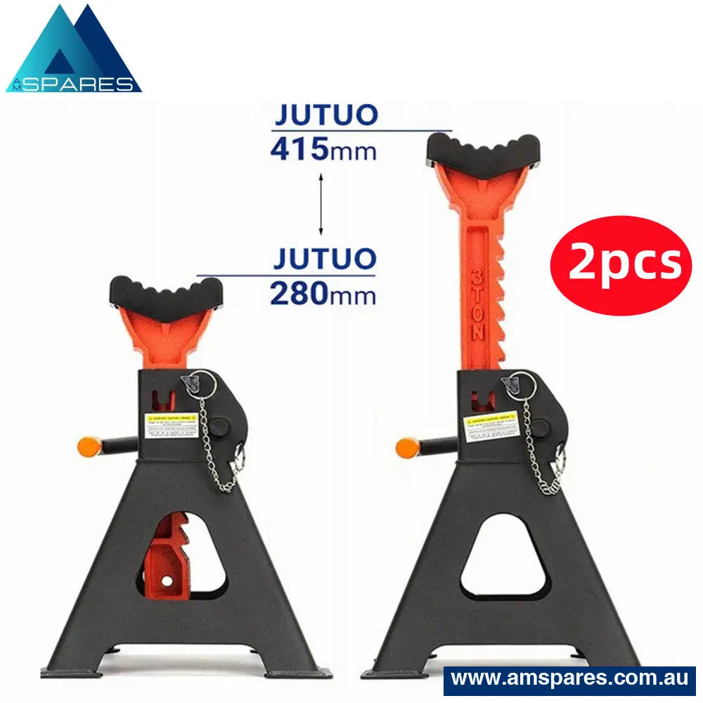 3T Car Adjustable Truck Jack Stand Ratchet Floor Lifting Hoist Heavy Duty Steel Auto Accessories >