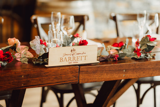 Handmade Bridal Table Place Card