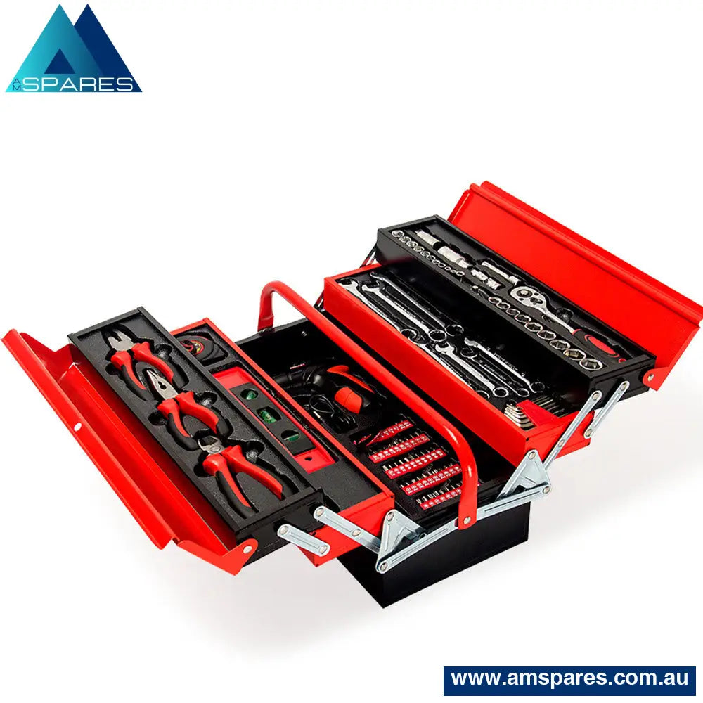 Bullet 118Pc Tool Kit Box Set Metal Spanner Household Organizer Toolbox Socket Tools > Storage