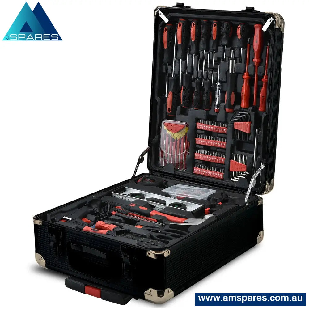 Bullet 925Pc Tool Box On Wheels Kit Trolley Mobile Handle Toolbox Set Storage Tools >