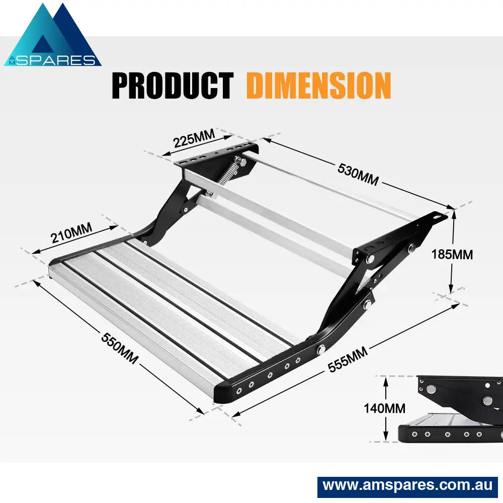 Caravan Step Aluminium 200Kg Pull Out Folding Camper Trailer Motorhome Auto Accessories > Others