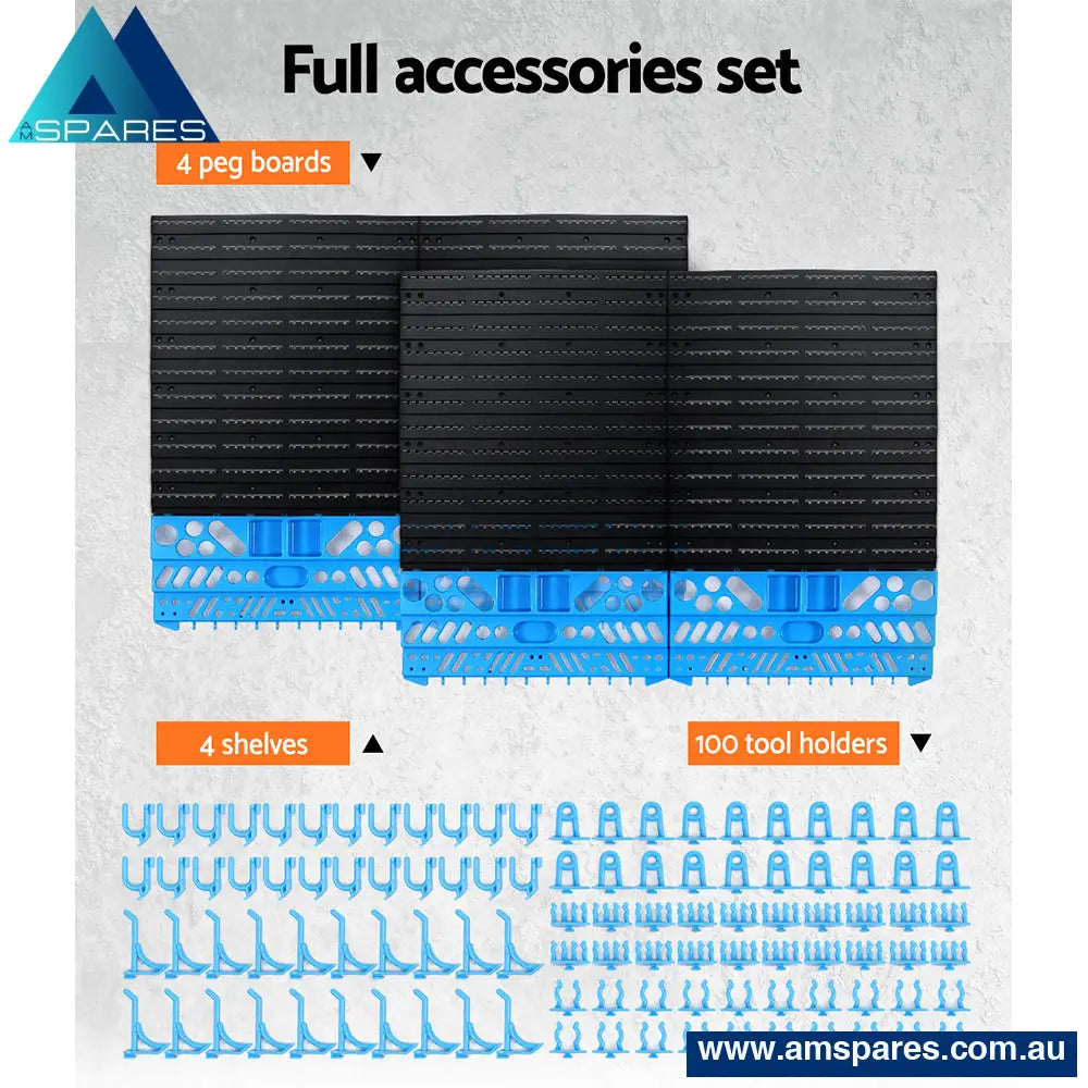 Giantz 108 Storage Bin Rack Wall Mounted Tools >