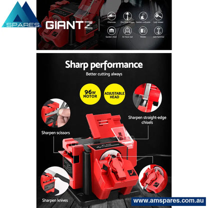 Giantz Tool Sharpener 96W Electric Drill Bit Knife Scissor Chisel Planer Grinder Tools > Power