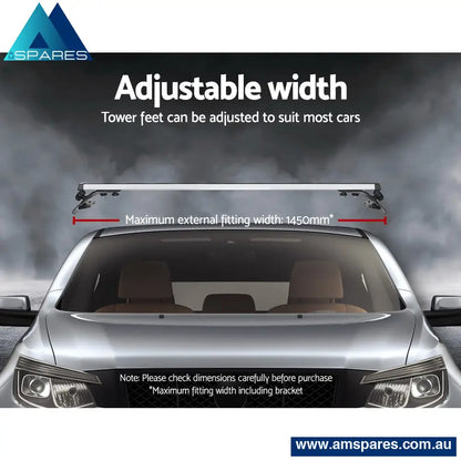 Universal Car Roof Racks Pod Aluminium Cross Bars Brackets 145Cm Silver Auto Accessories > Bar