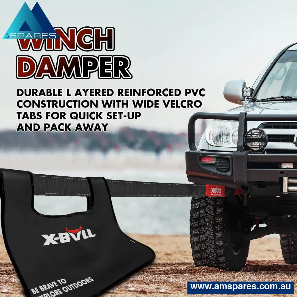 X-Bull Recovery Kit Kinetic Rope With Hitch Receiver 5T Auto Accessories > 4Wd &