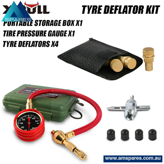 X - Bull Tyre Deflators Tire Automatic 4Wd Pressure Gauge 4 Brass Deflator Auto Accessories > Others